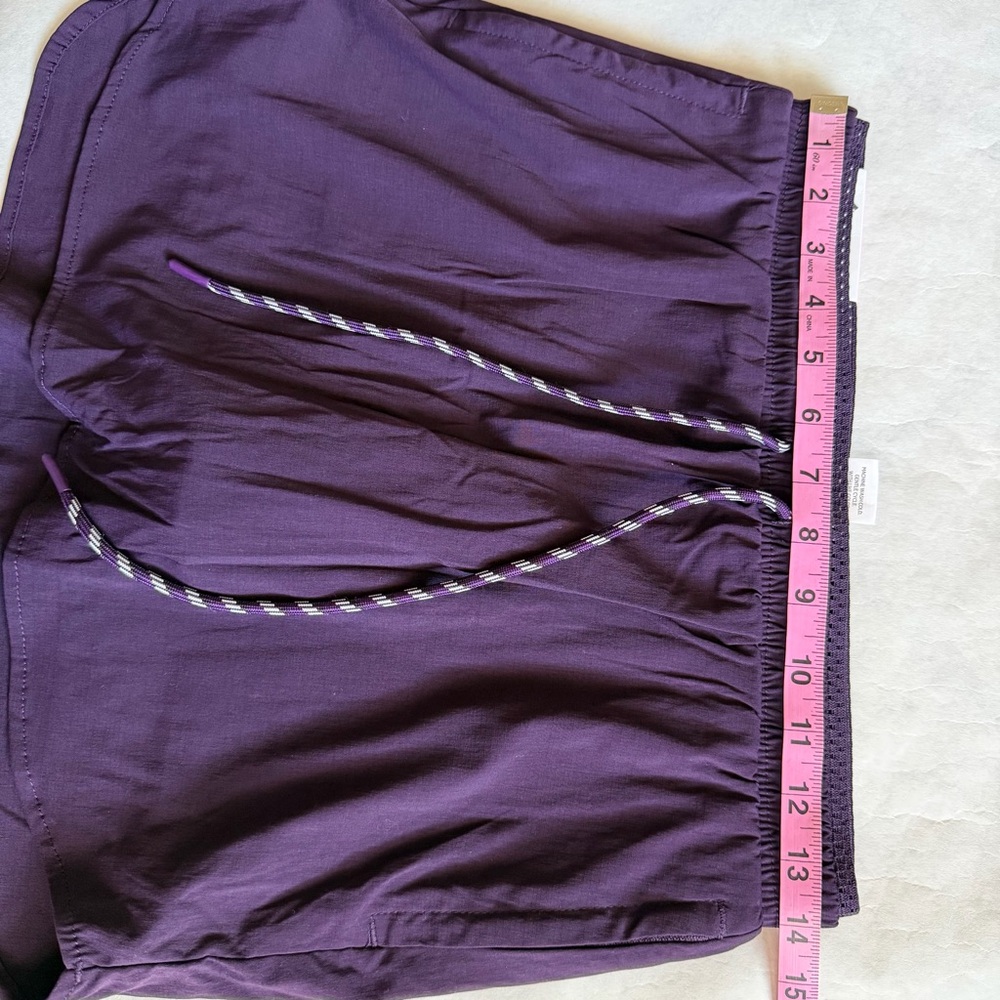 Woven Trek Skort Plum Size S Two Way Stretch Elastic Waistband Activewear E - Picture 13 of 14